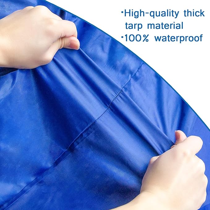Coldwind Mattress Bags for Storage & Moving, Waterproof Mattress Cover with Heavy Duty Handles, Strong Zipper, Reusable Queen Size Blue Mattress Storage Bag