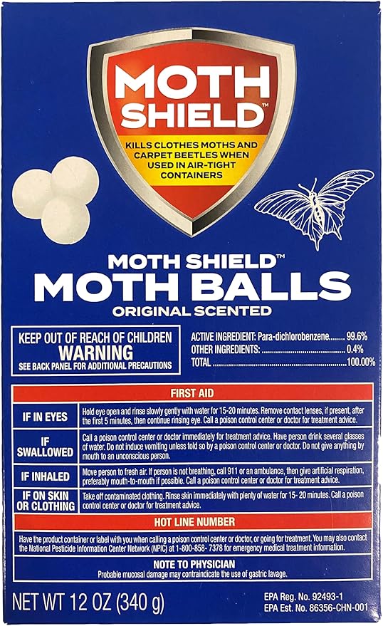 Moth Shield Moth Ball Traps for Clothes, Furniture, Carpet and Pantry Moths, 12 Ounce Box (Original Scented, 12 Ounce (1 Pack)