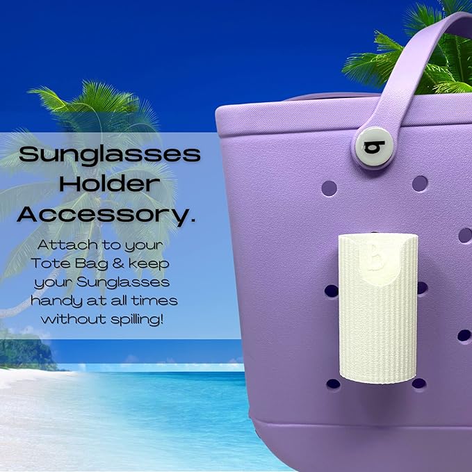 Sunglasses Holder Accessories - Premium Collection - Decorative Accessories & Organizers - Made in USA (White)