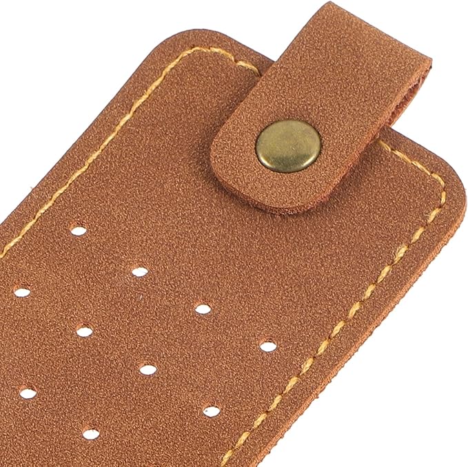 Travel Jewelry Organizer Pouch Small Foldable Pu Leather Jewelry Storage Bag for Earrings Rings Necklaces Brown Travel Accessory Organizer for Women