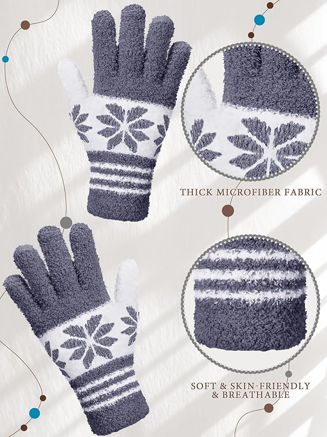 Patelai 3 Pairs Microfiber Plant Dusting Gloves Leaf Cleaning Gloves for Indoor Plants, Blinds, Furniture, House(Gray, Dark Blue, Khaki, White,Small)
