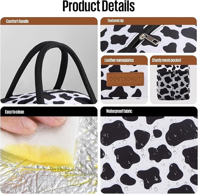 Lunch Bag Women/Men Lunch Box Women/Men (cow)