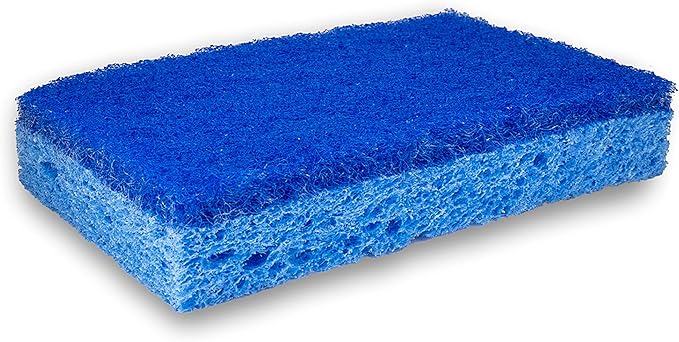 Amazon Basics Non-Scratch Dual-Sided Sponges for Nonstick Pots and Pans,Dish Scrubber,All-Purpose,(Pack of 36)