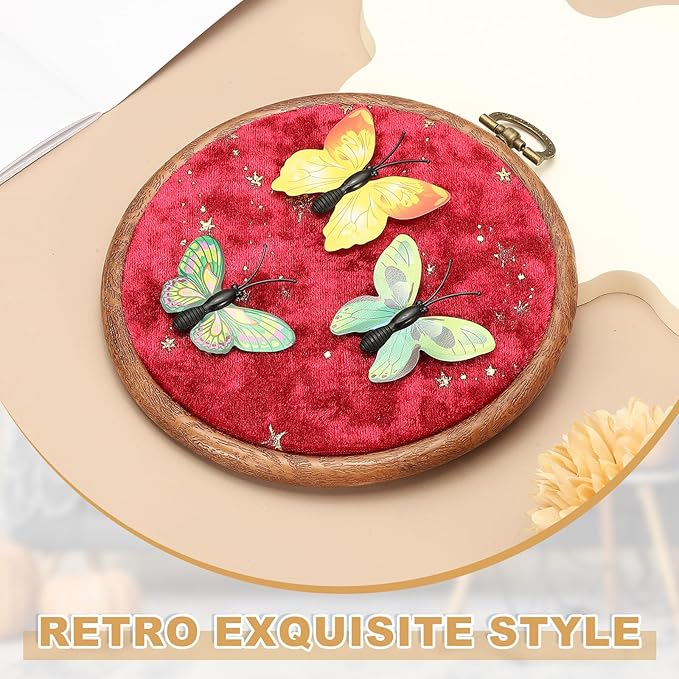 uxcell Round Pin Display Board, Velvet Wall Hanging Brooch Jewelry Display Stand Storage Holder for Enamel Pins Badges Brooches Jewelry, Star & Moon, Porous Blue