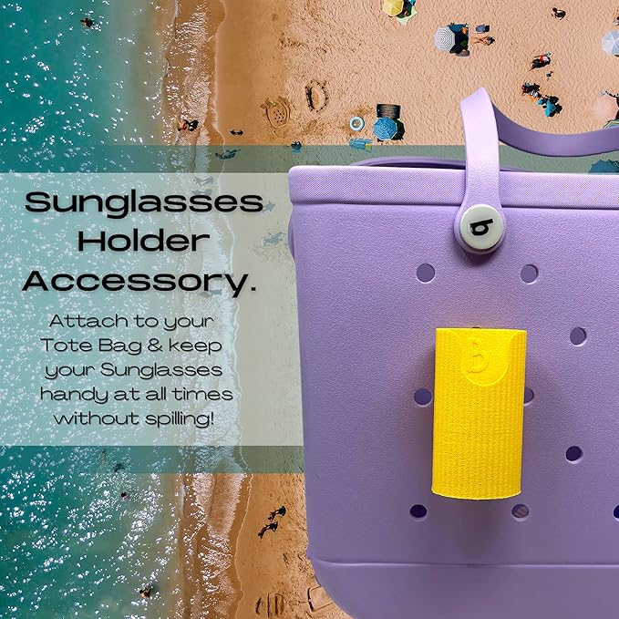 Sunglasses Holder Accessories - Premium Collection - Decorative Accessories & Organizers - Made in USA (Yellow)