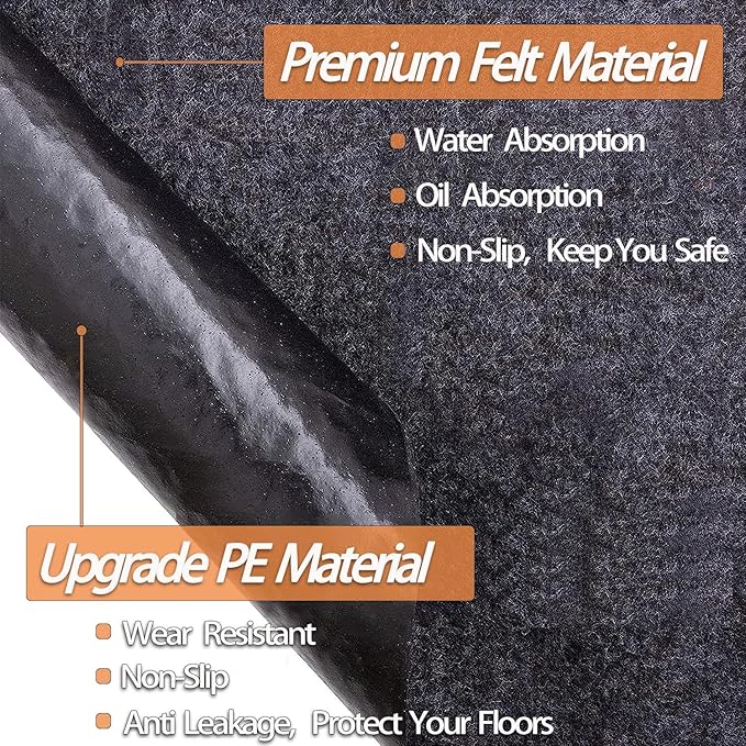 10 x 12 FT Outdoor Storage Shed Mat, Waterproof Storage Shed Flooring Mat, Anti-Slip Patio Furniture Floor Scratch Prevention Mat, Dustproof Outdoor Carport Mat