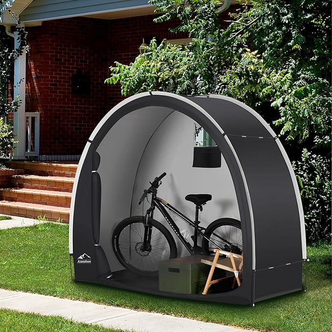 Bike Storage Shed Tent, Waterproof Outdoor Storage Shed for Bicycle, Easy Setup, Portable Storage Tent for Motorcycle,Garden Tools,Lawn Mower