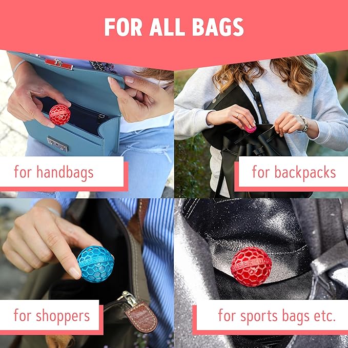 Sauberkugel® for the bag | Petrol | Reusable Bag Cleaner for Handbags, Wallets and Backpacks | Collect Dirt, Crumbs & Lint | Silicone & PVC Free (3.5cm)