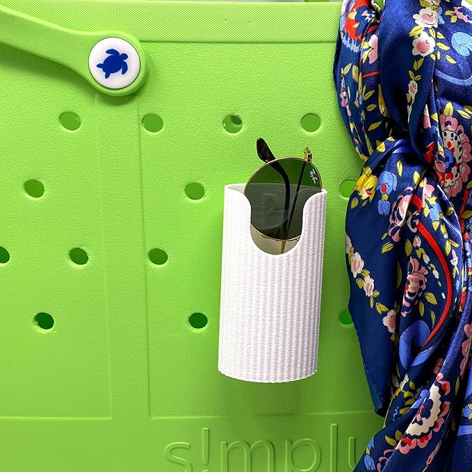 Sunglasses Holder Accessories - Premium Collection - Decorative Accessories & Organizers - Made in USA (White)