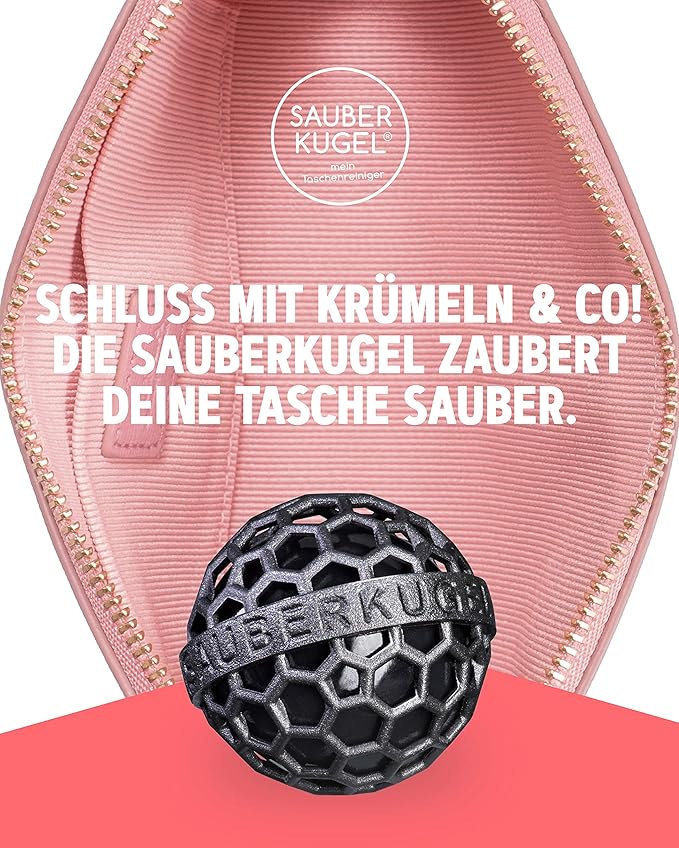 Sauberkugel - The Clean Ball - The clever way of cleaning purses, bags, backpacks and school bags (Summerfield Collection)