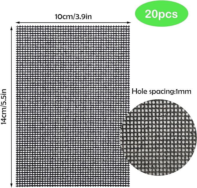 30Pcs Cleaning Screens for Toilets Cleaner Hard Water 5.5 x 4 Inch Flexible Scrubbing Pads for Household Cleaning Scouring Mesh Pad for Remove Grills Carbon Rust Scale(30)