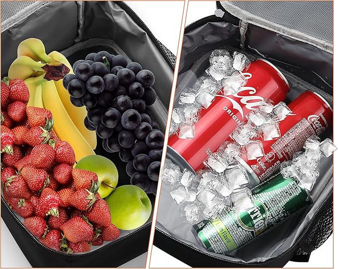 Lunch Box for Men - Reusable Lunch Bag Men Adult Women- Insulated Small LunchBox (Depth Gray)