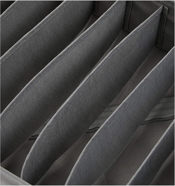 Amazon Basics Dresser Drawer Storage Organizer for Undergarments Gray | Set of 4