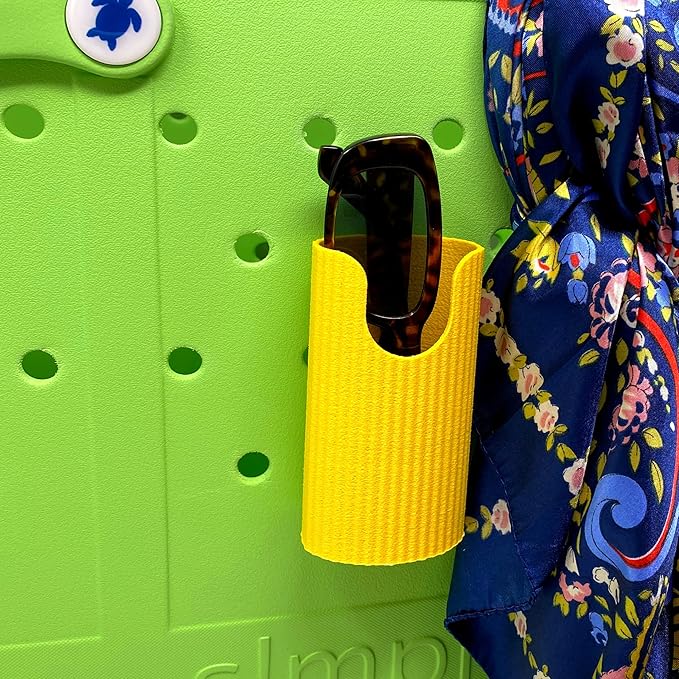 Sunglasses Holder Accessories - Premium Collection - Decorative Accessories & Organizers - Made in USA (Yellow)