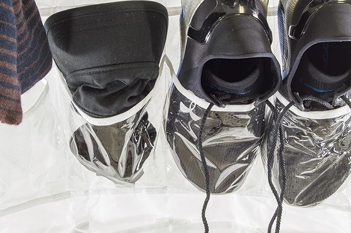 SciencePurchase Hanging Shoe Organizer with 24 Pockets (Holds 12 Pairs)