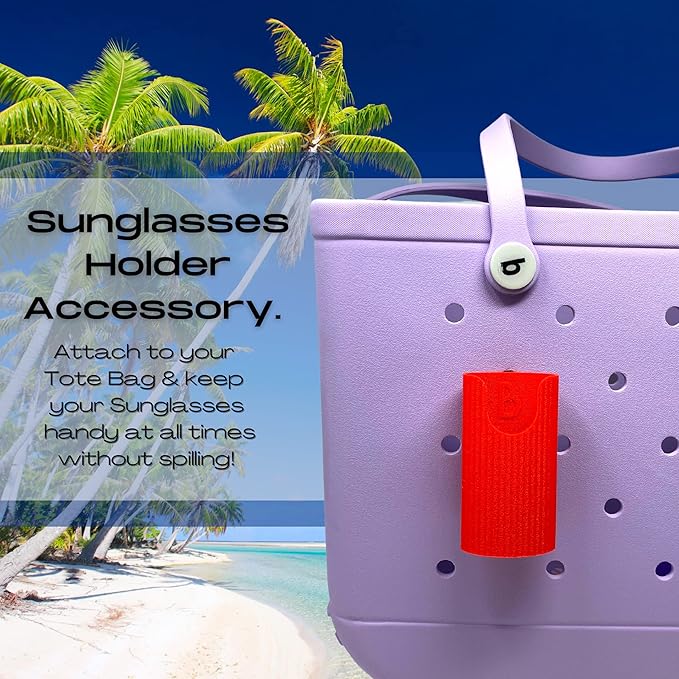Sunglasses Holder Accessories - Premium Collection - Decorative Accessories & Organizers - Made in USA (Red)