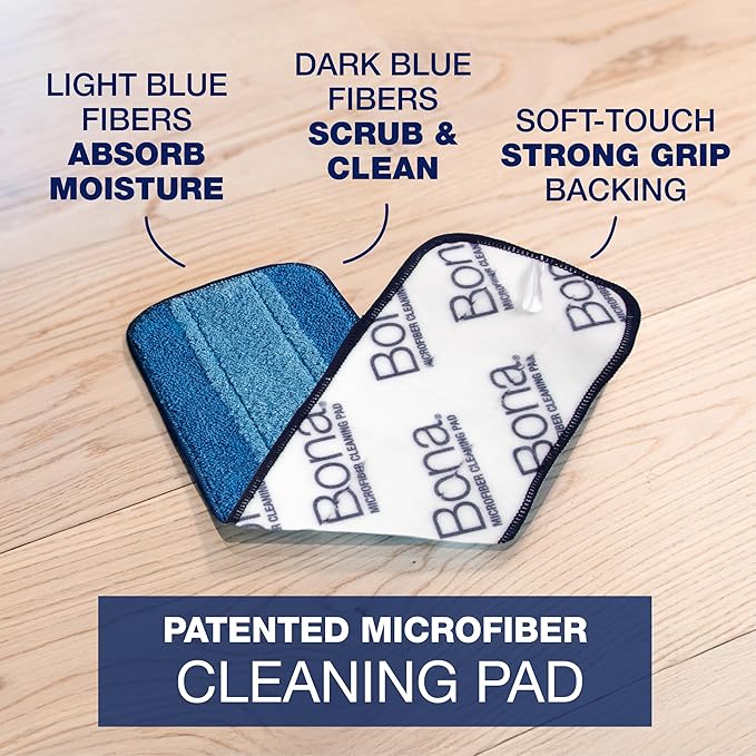 Bona Premium Motion Multi-Surface Floor Spray Mop - Includes Multi-Surface Floor Cleaning Solution and Machine Washable Microfiber Cleaning Pad - for Stone, Tile, Laminate, and Vinyl Floors
