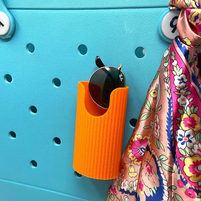 Sunglasses Holder Accessories - Premium Collection - Decorative Accessories & Organizers - Made in USA (Orange)